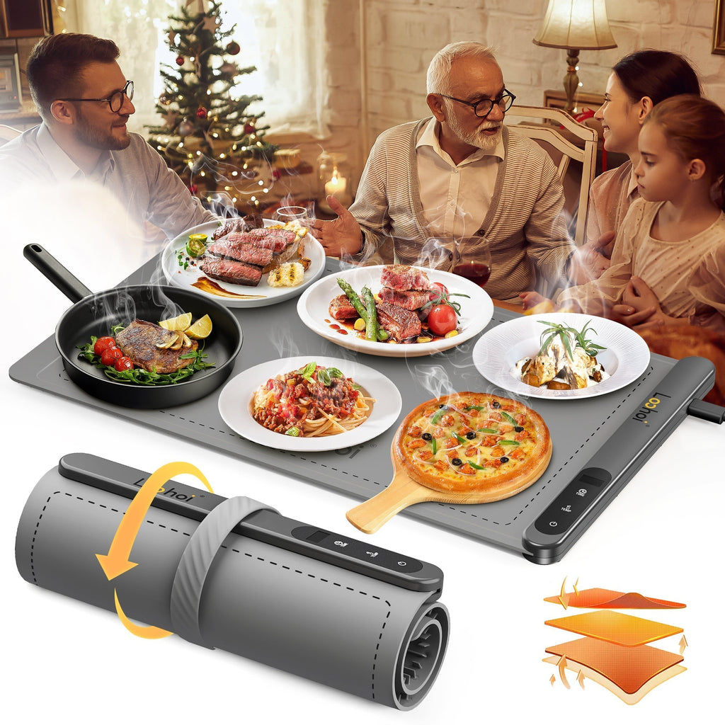Full Surface Heating Food Warming Mat with 6 Temperature Settings