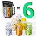 🎁Last Day Promotion 60% OFF🔥Pill Dispenser Bottle with 6 Compartments | Never Miss a Dose Again! 💊⏰